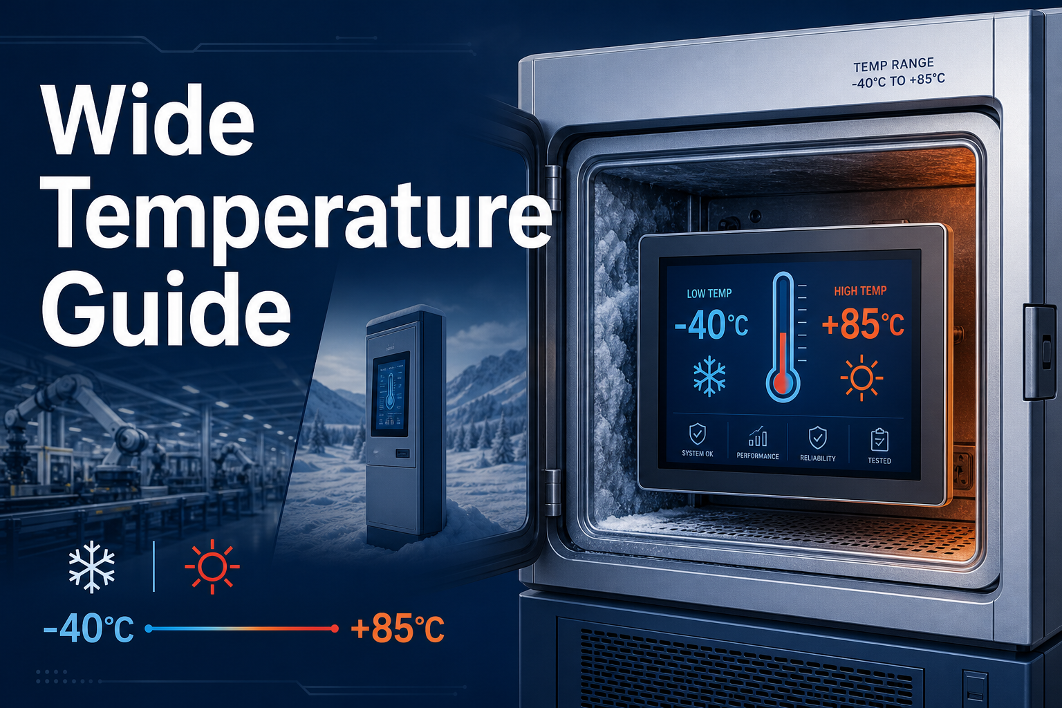 Wide temperature engineering guide for industrial TFT LCD HMI displays