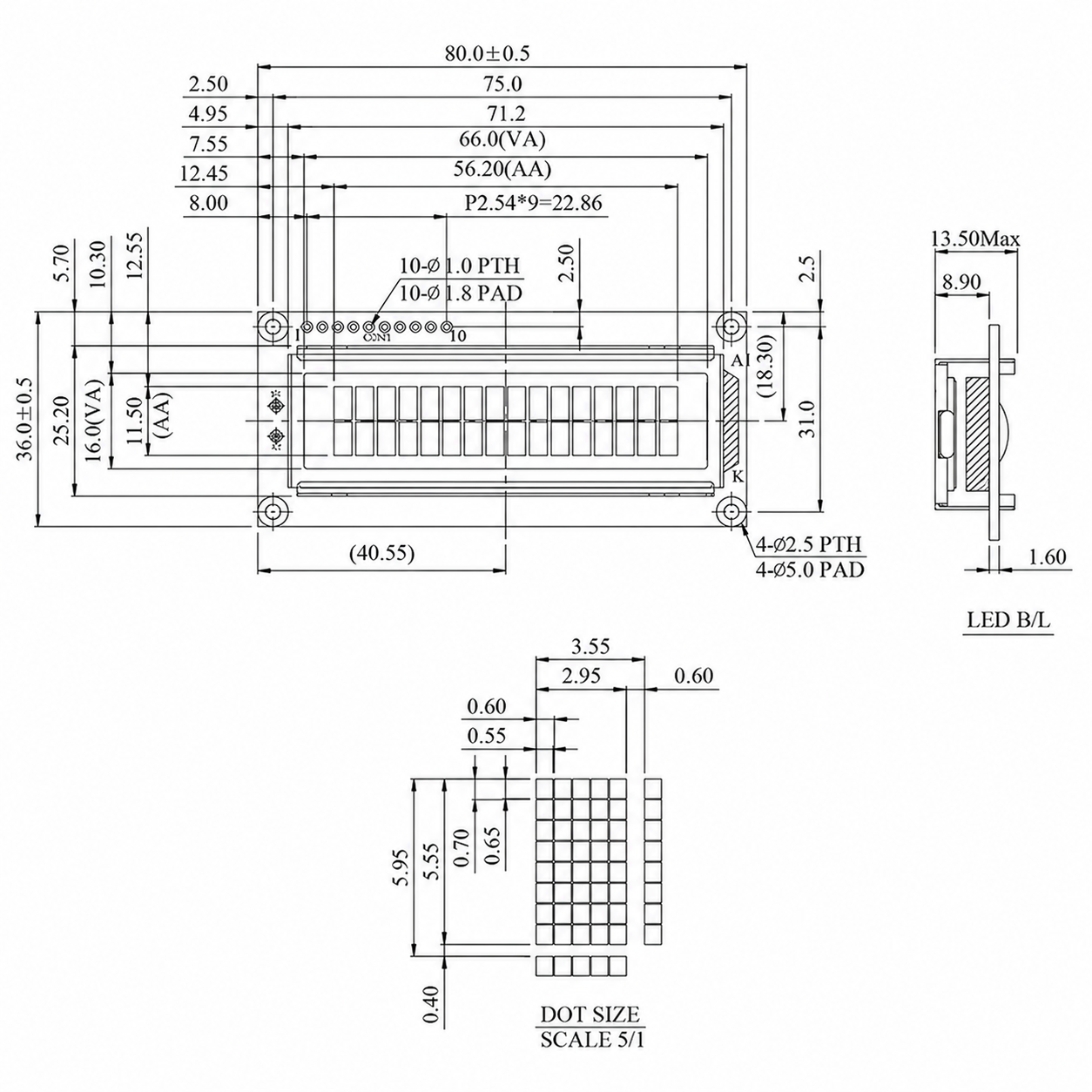 STC1602BR STC1602BR (Character LCD)