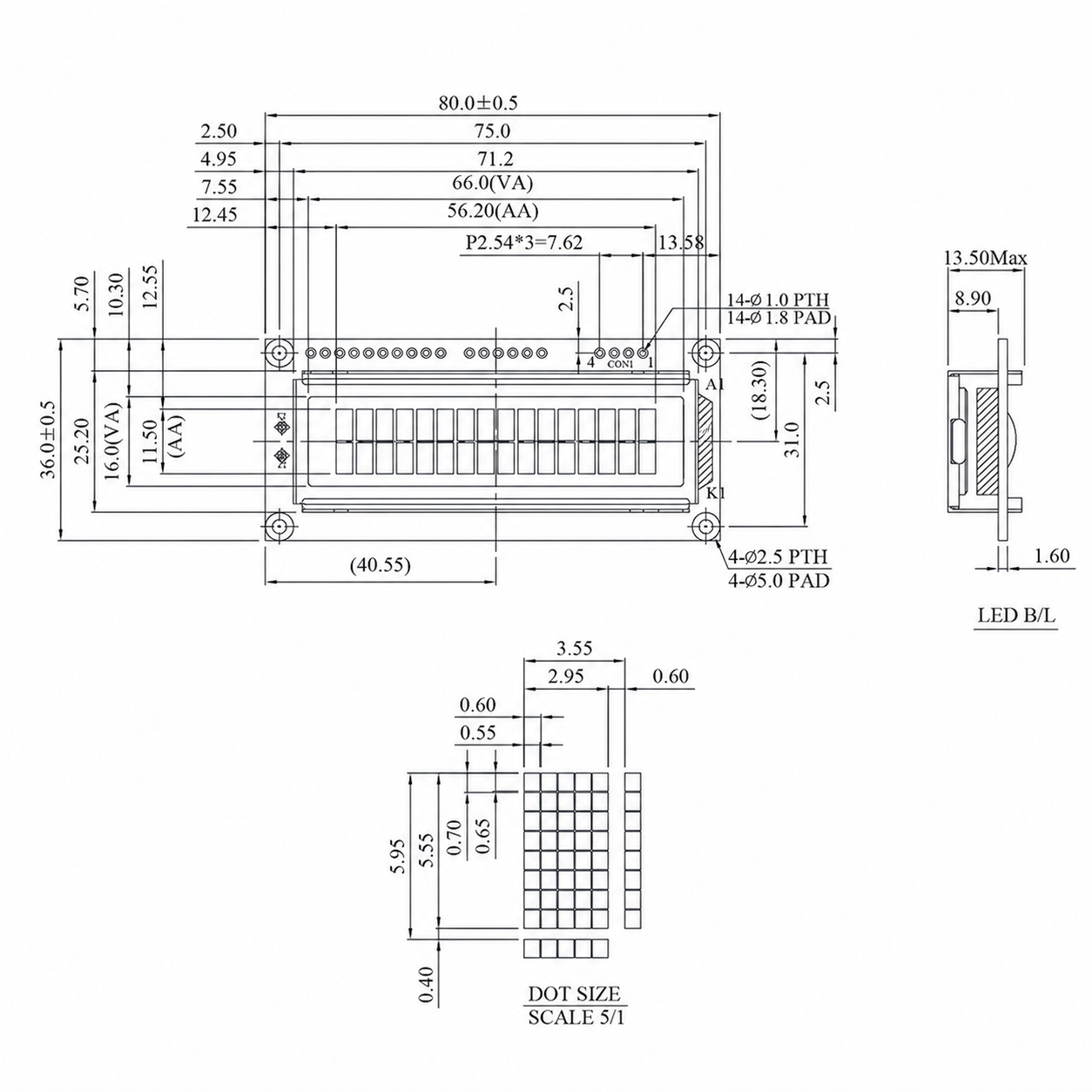 STC1602BU STC1602BU (Character LCD)