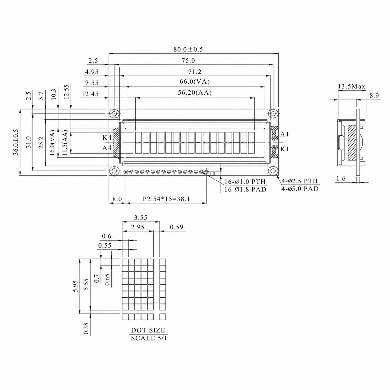 STC1602J STC1602J (Character LCD)