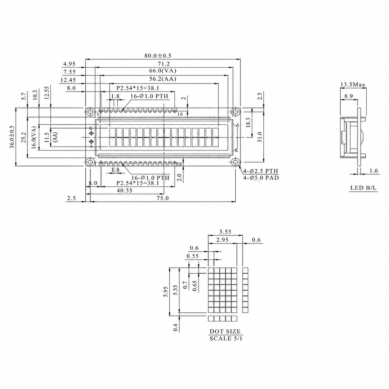 STC1602W STC1602W (Character LCD)