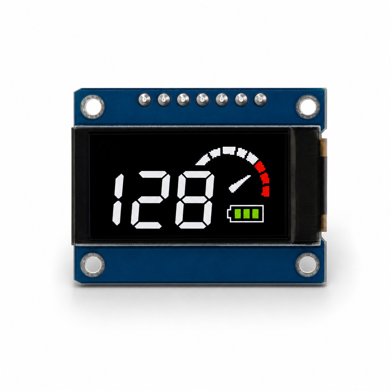 1.1 дюйм 128x64 разрешение driver IC CH1115 SPI интерфейс PMOLED display