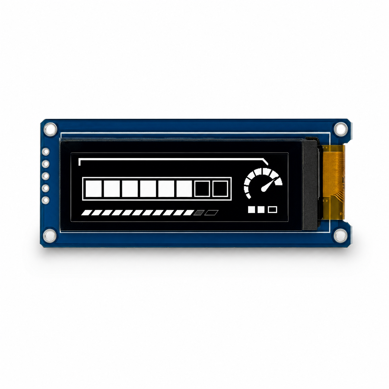 2.1 дюйм PMOLED 256x64 SH1122 monochrome (white)