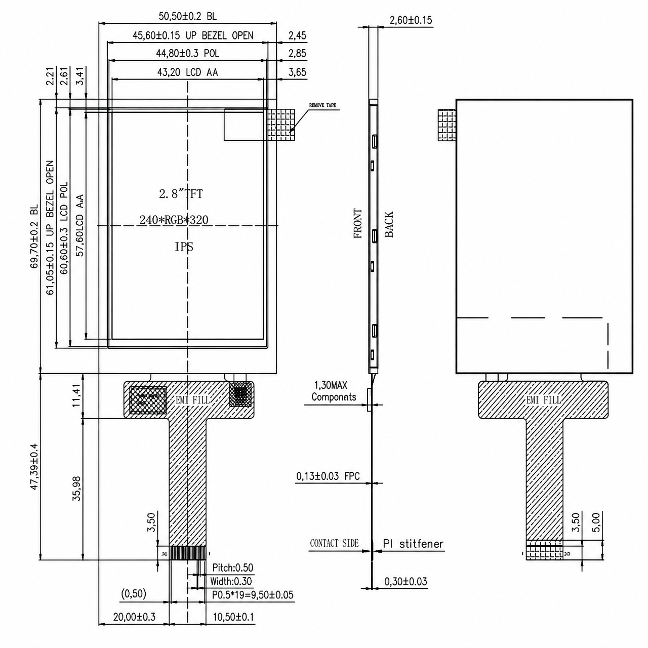 STK028QVFIA038 2.8 дюйм 240x320 JD9852 драйвер full viewing angle TFT