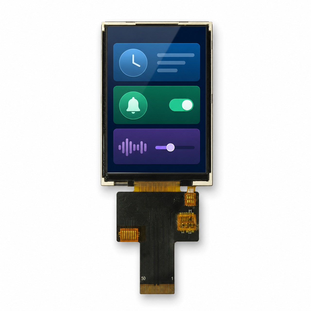 2.8 дюйм 240x320 JD9852 TFT LCD module with MIPI интерфейс