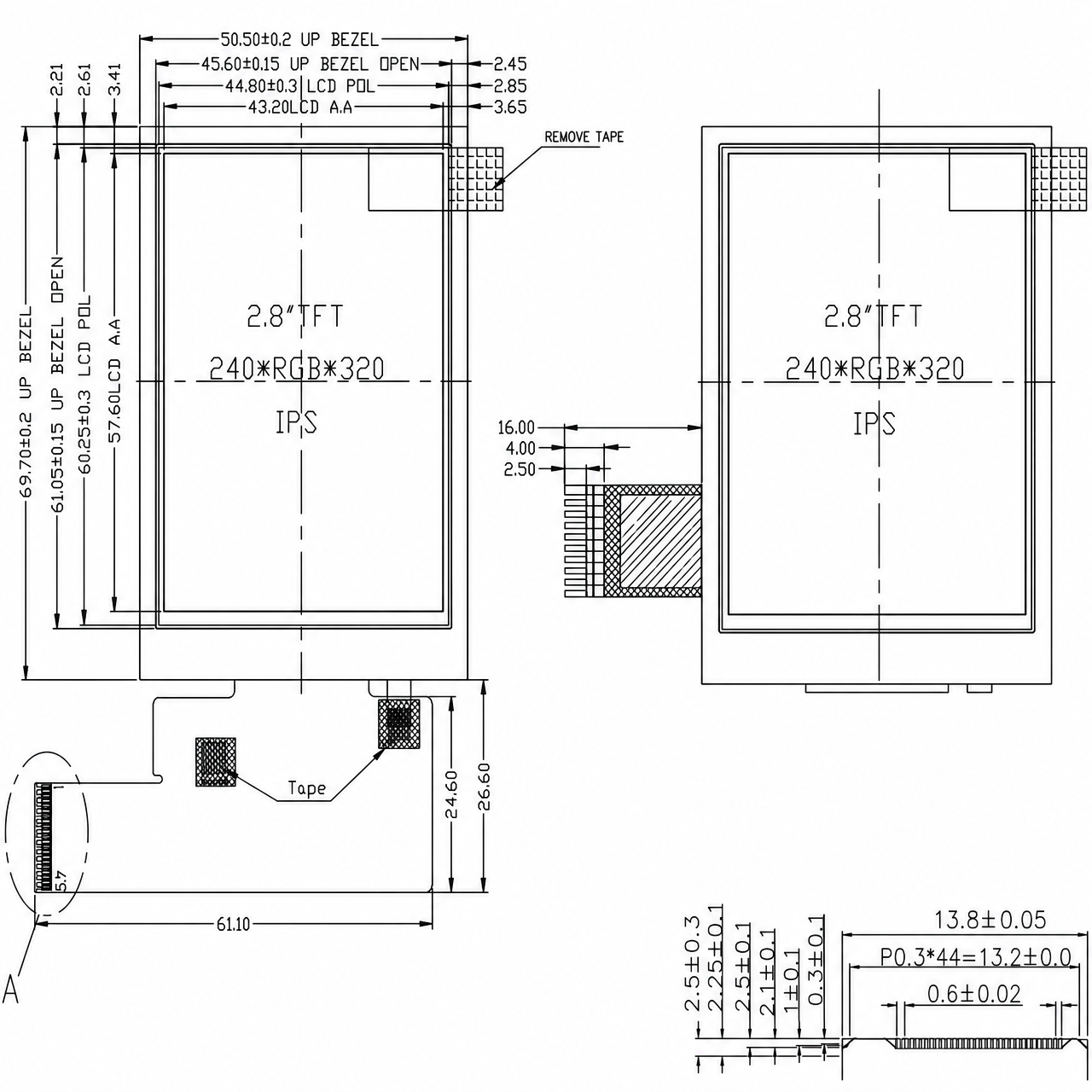 STK028QVFMA011 2.8 дюйм 240x320 IPS full viewing angle multi interfaces ST7789V High contrast Industrial Medical TFT LCD Display