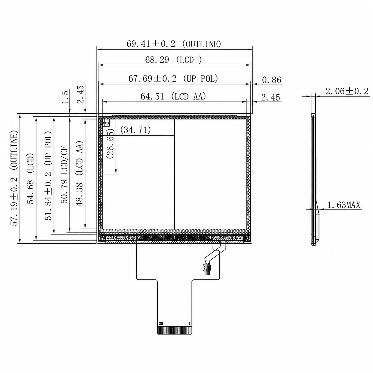 STK032HDFID037 3.17 дюйм 1024x768 High разрешение IPS viewing angle High Contrast TFT LCD Screen Industrial Medical