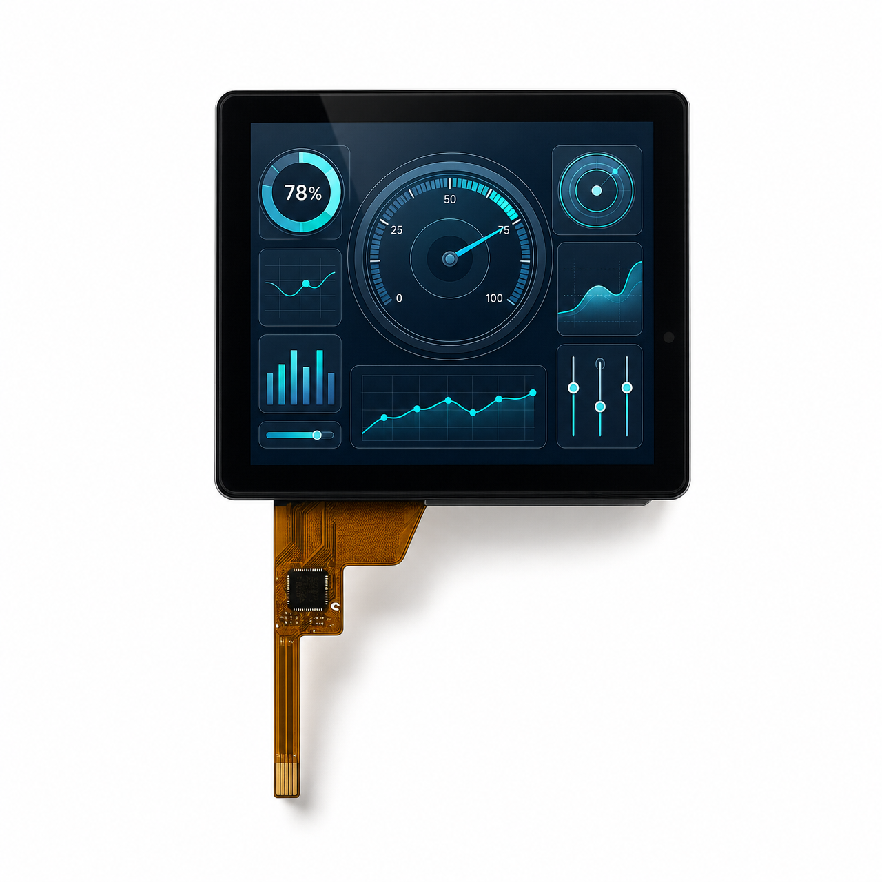 3.2 дюйм 1024x768 with Capacitive touch TFT LCD Module LVDS интерфейс High contrast Industrial Medical