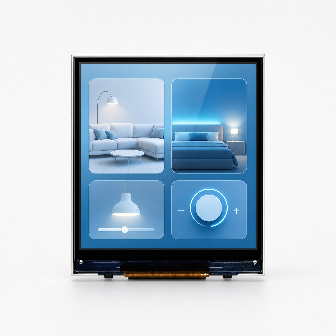 3.4 дюйм LVDS интерфейс High-brightness IPS sunlight readable Industrial Square LCD