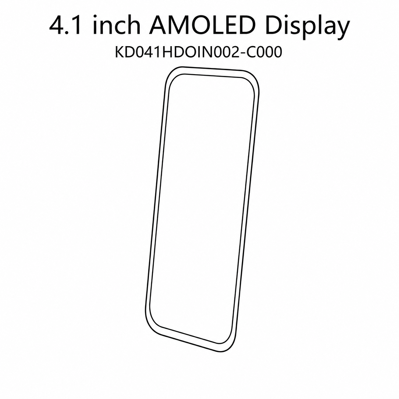 STK041HDOIN002-C000 4.1 дюйм 568x1232 OLED MIPI интерфейс LTPS AMOLED Display