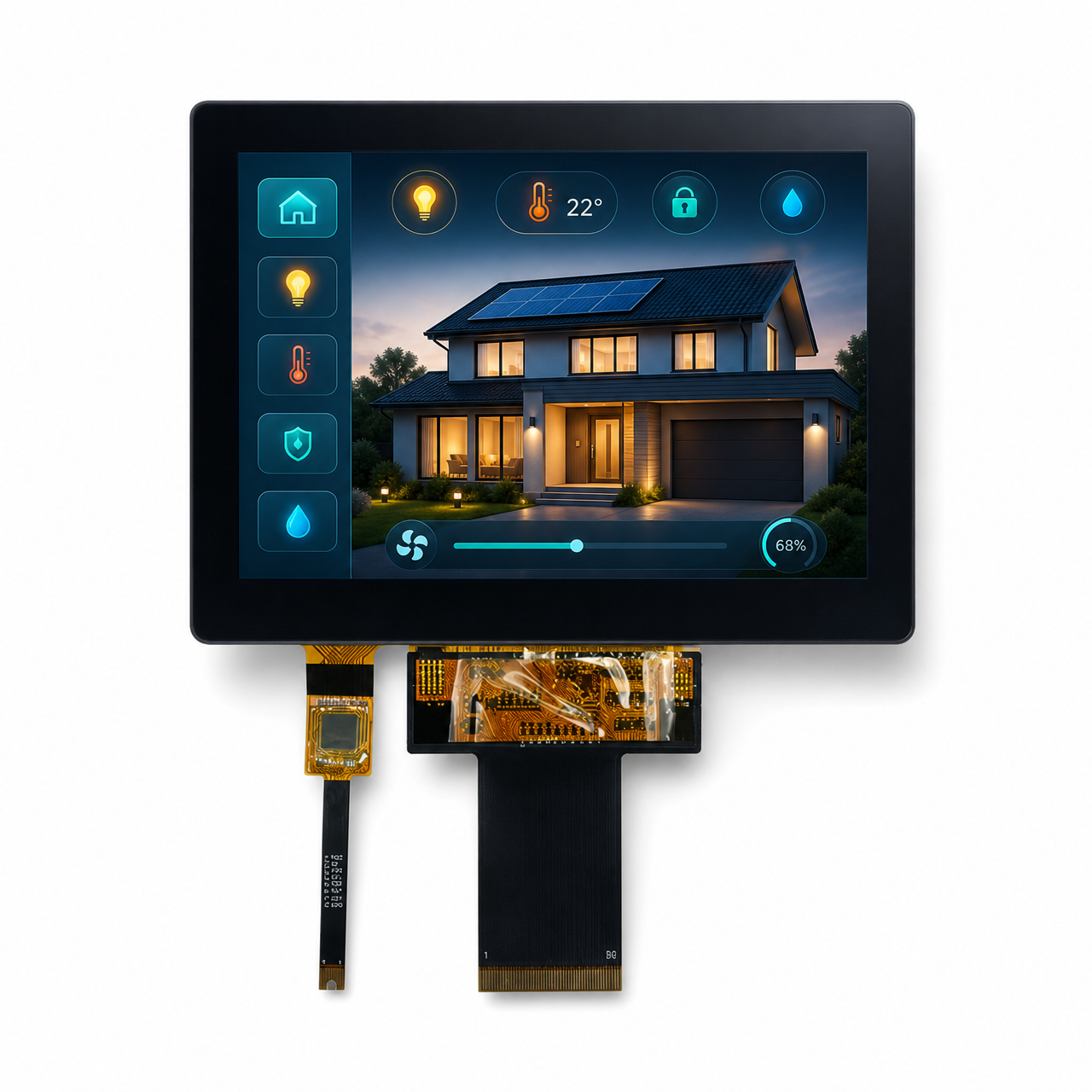 5.0 дюйм 1920x1080 LTPS LCD LVDS интерфейс SC5010 high brightness display with capacitive touch panel