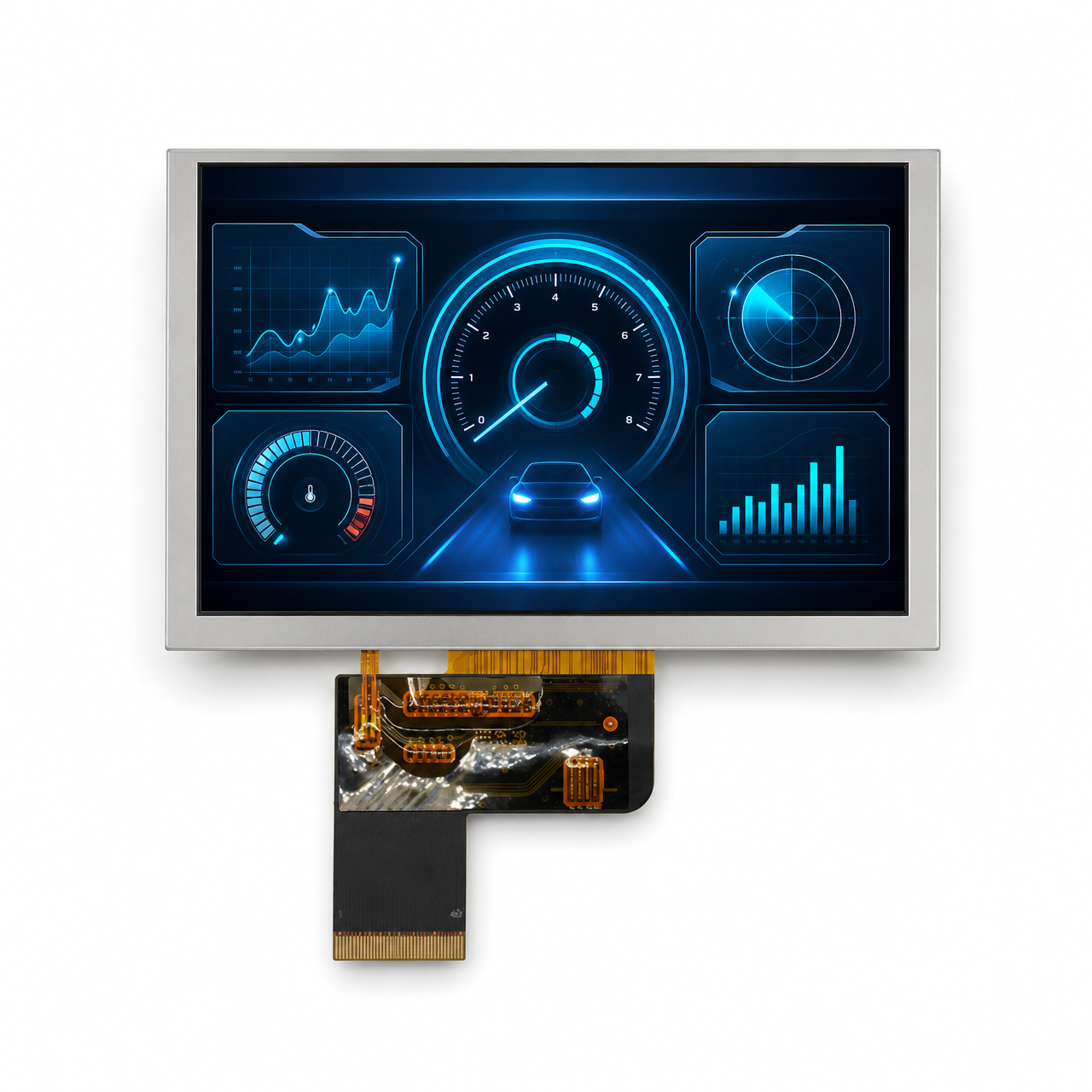 5.0 дюйм IPS 800x480 TFT LCD LVDS интерфейс ST7265 high brightness wide temperature display module