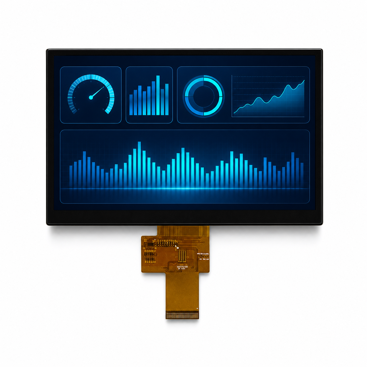 7.0 дюйм IPS 800x480 24 BIT RGB интерфейс high brightness wide temperature TFT LCD