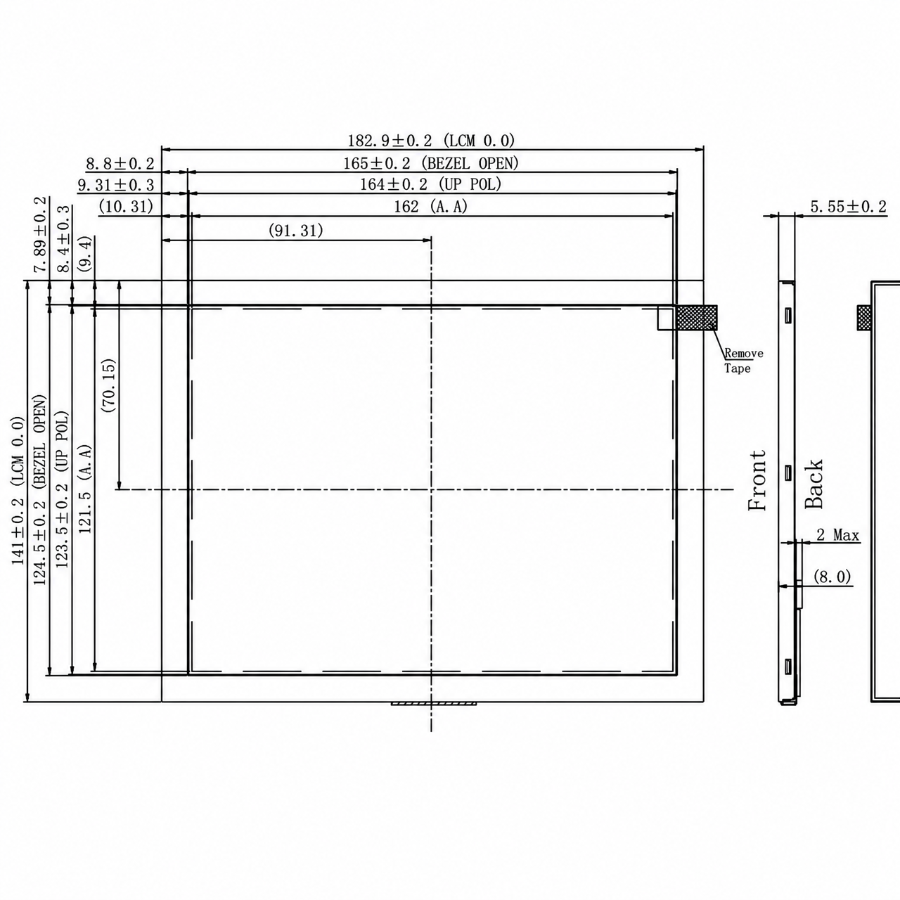 STK080WVFIA033 8.0 дюйм IPS 800x600 MIPI интерфейс JD9165BA high brightness Industrial TFT LCD module