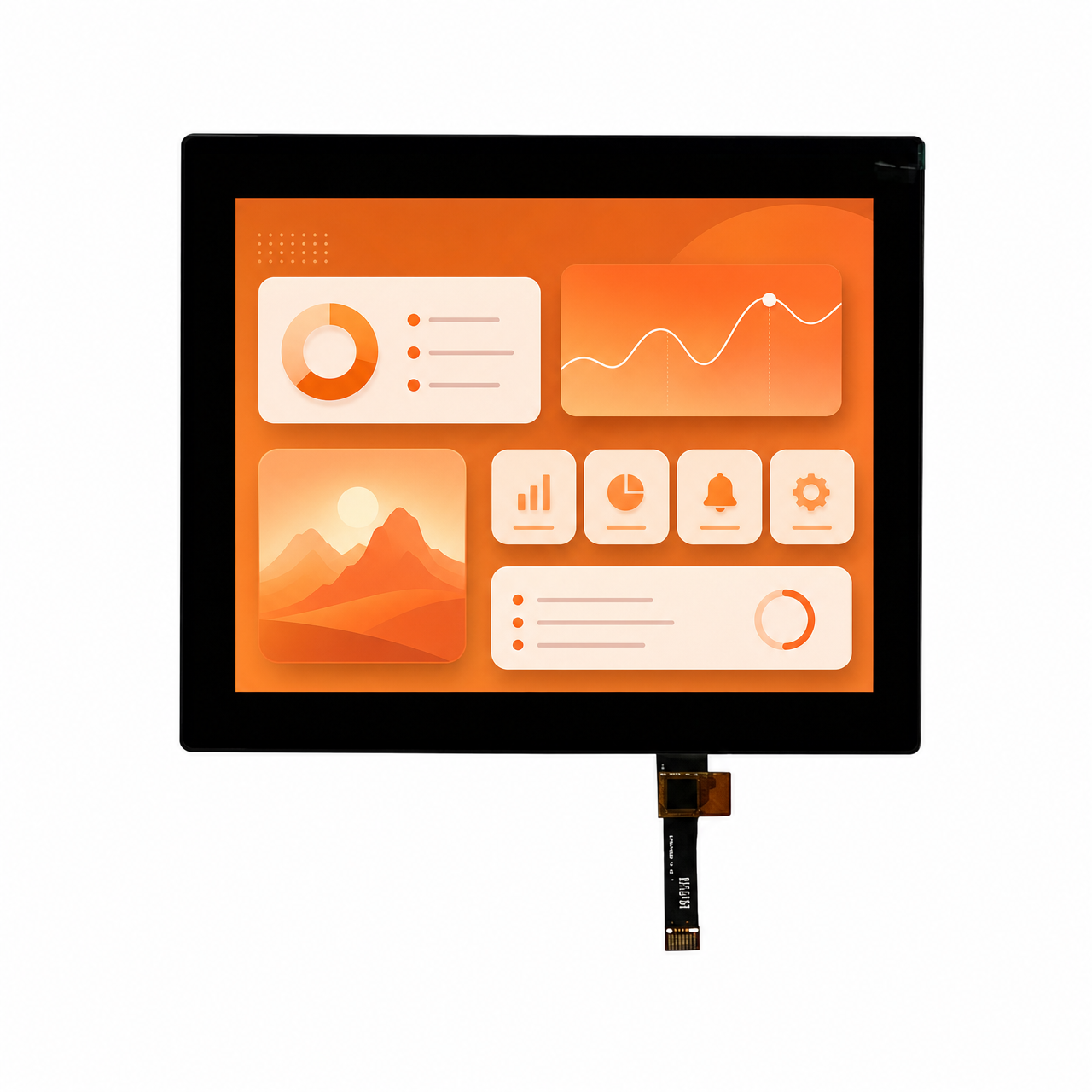 8.0 дюйм 800x600 IPS full viewing angle LVDS интерфейс TFT LCD Display with capacitive touch