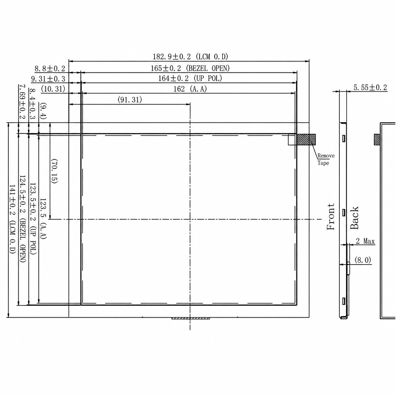 STK080WVFLA034 8.0 дюйм 800x600 LVDS интерфейс JD9165BA high brightness IPS TFT LCD module