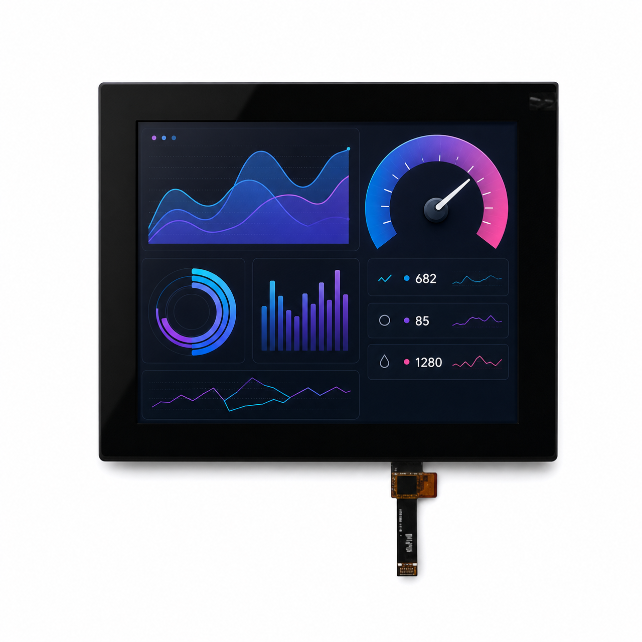 8.0 дюйм 800x600 IPS TFT LCD full viewing angle with RGB интерфейс module with capacitive touch panel
