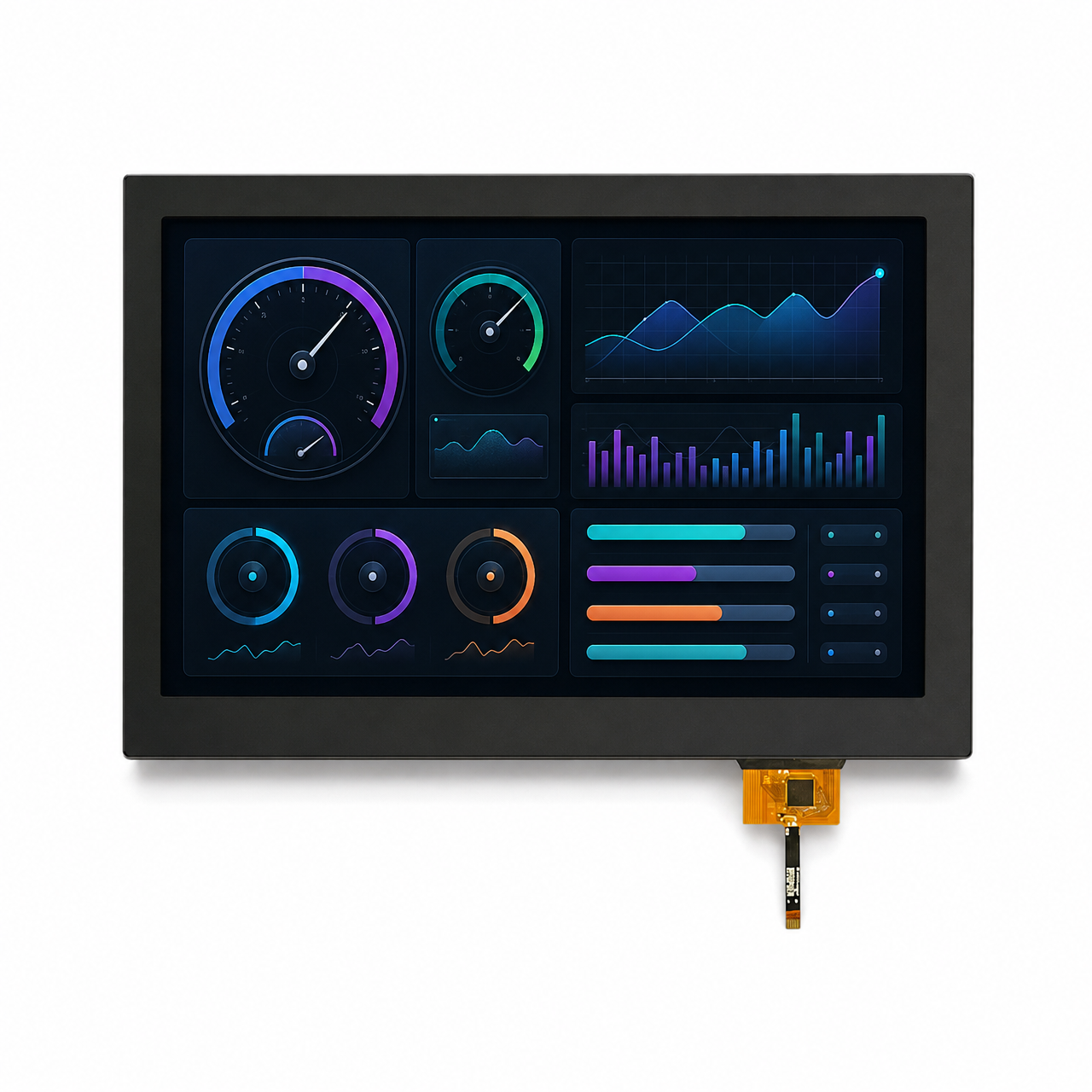 10.1 дюйм LVDS интерфейс IPS high contrast LCD with touch screen