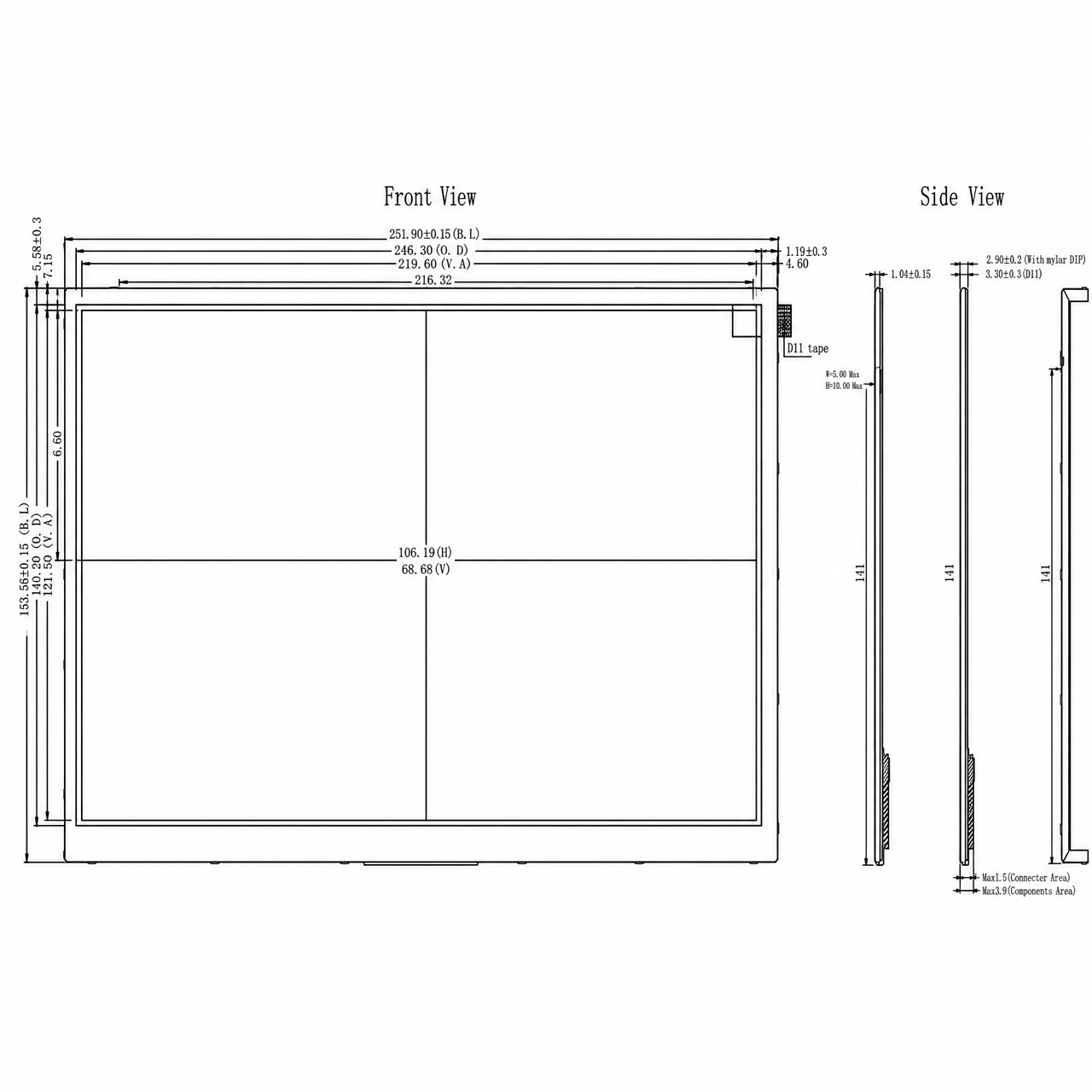 STK101WSFPD036 10.1 дюйм IPS TFT LCD 1024x600 full viewing angle RGB интерфейс tft lcd
