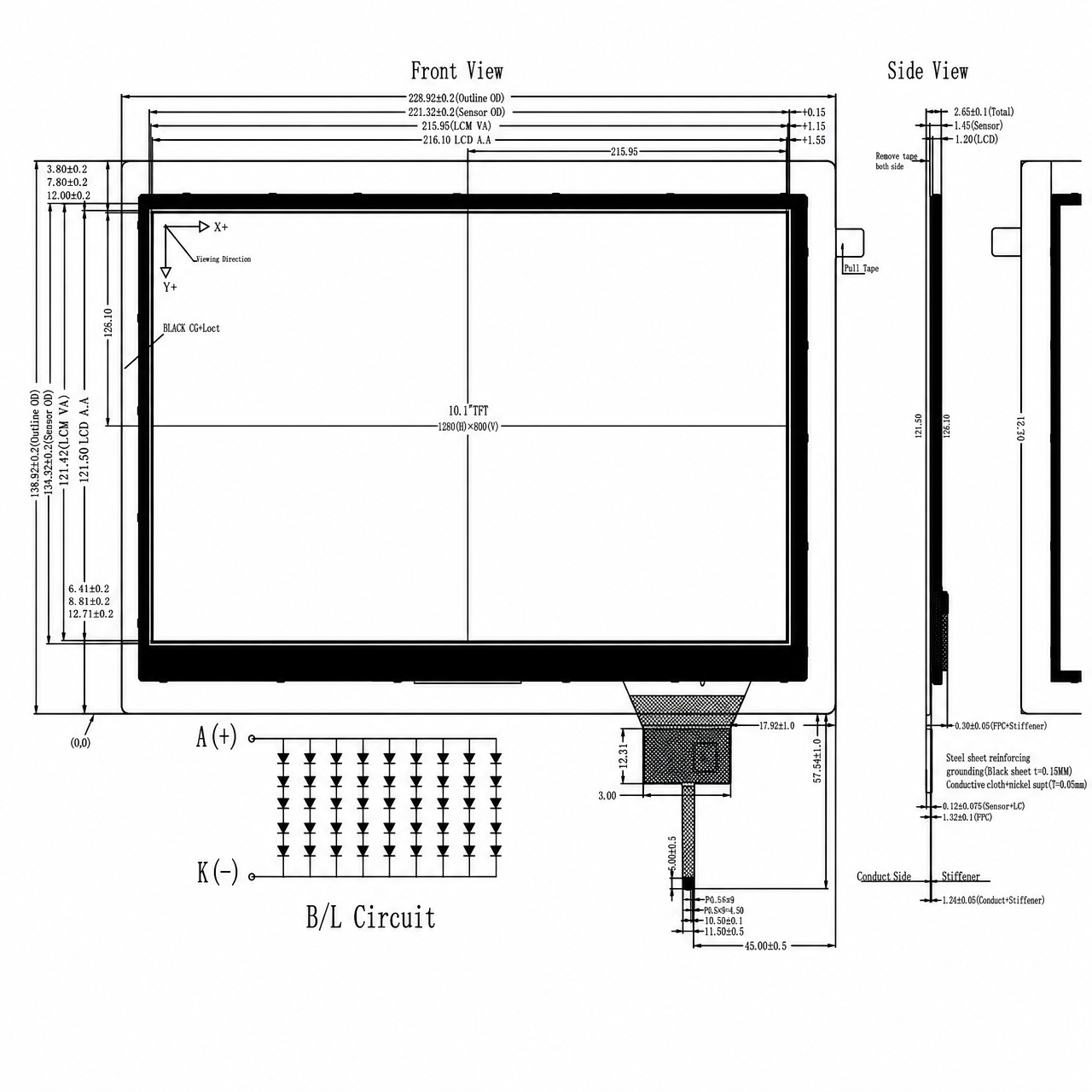 STK101WSFPD036A-C040A 10.1 дюйм IPS TFT LCD 1024x600 full viewing angle RGB интерфейс tft lcd capacitive touch panel