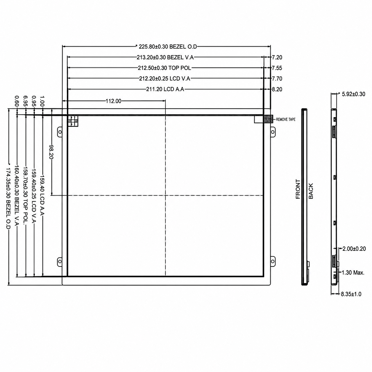 STK104XGFLA022-01 10.4 дюйм 1024x768 IPS JD9168S high brightness wide temperature TFT LCD module with LVDS интерфейс