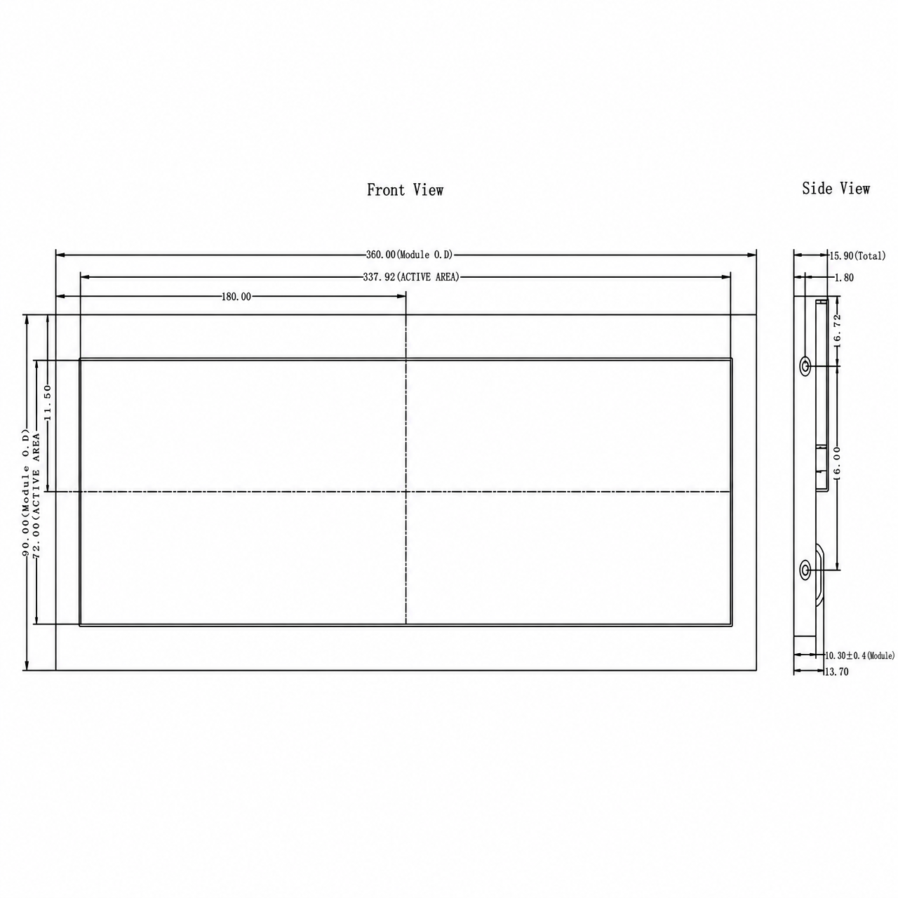 STK135HDFLA001 13.5 дюйм IPS 1280x235 LVDS интерфейс high brightness Bartype TFT LCD