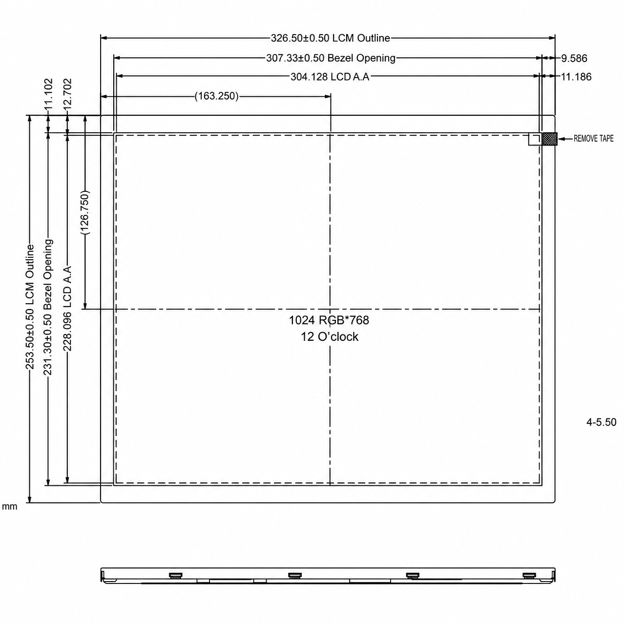 STK150XGFLA009 15 дюйм 1024x768 LVDS интерфейс TFT LCD display