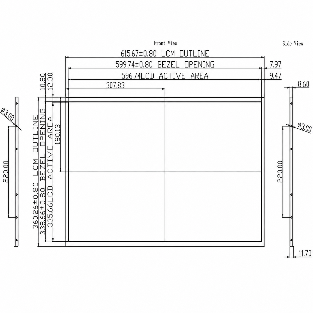 STK270UHFEA024 27 дюйм UHD 3840x2160 EDP интерфейс High Brightness TFT LCD Display