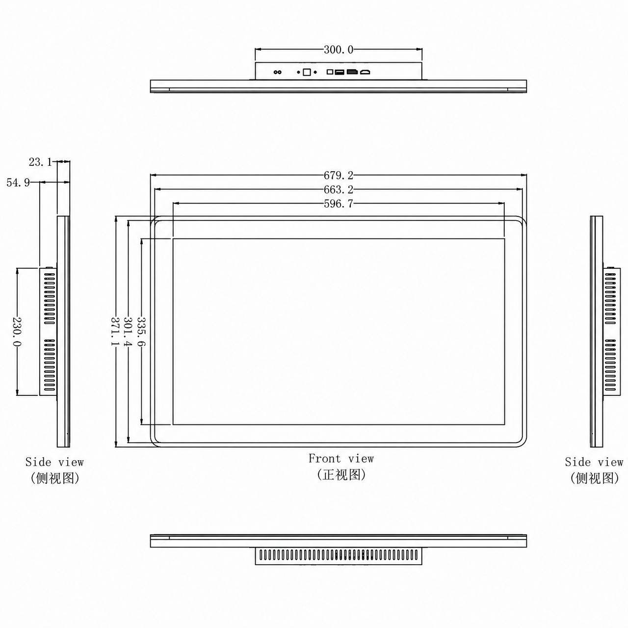 STK270UHFVA016-C005A-Monitor 27 дюйм IPS 3840x2160 Flat Monitor Display with Capacitive Touch