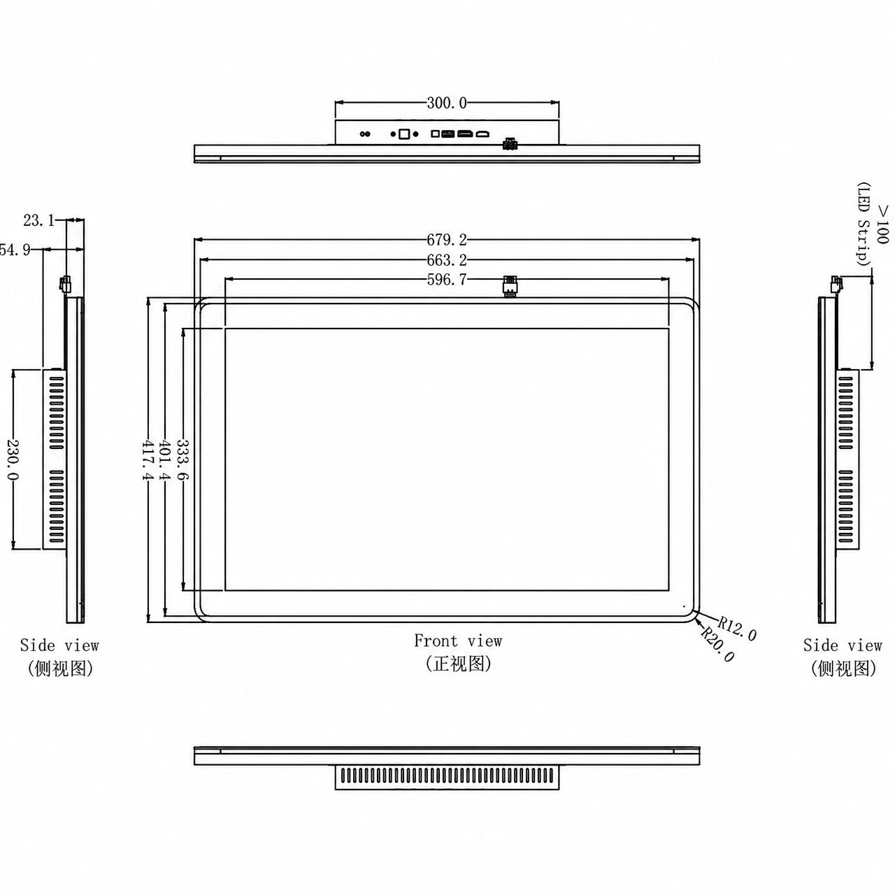 STK270UHFVA017-C006A-Monitor 27 дюйм IPS 3840x2160 1.07B colors Flat Monitor Display with Capacitive Touch