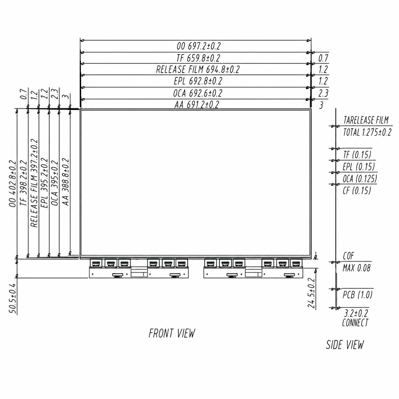STK312HDFMN001 31.2 дюйм 720x1280 color Wide viewing angle MCU интерфейс color AM EPD Module